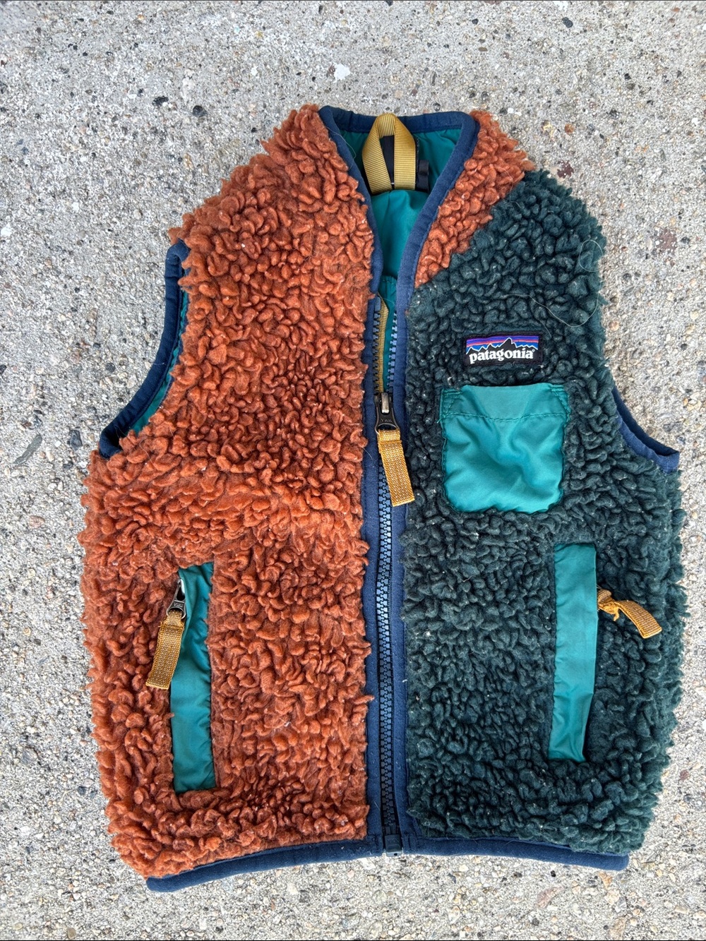Patagonia - Baby Retro-X Fleece Vest (6-12mos) - Green/Brown